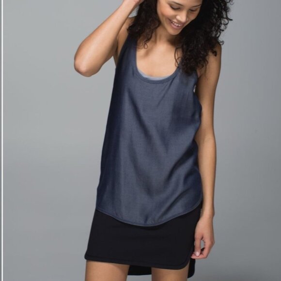 Lululemon Principle Tank Top Chambray Deep Navy - Picture 1 of 14